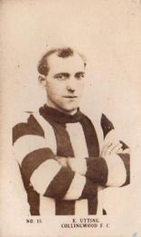 1923 Magpie Portraits of Our Leading Footballers #15 Ern Utting Front